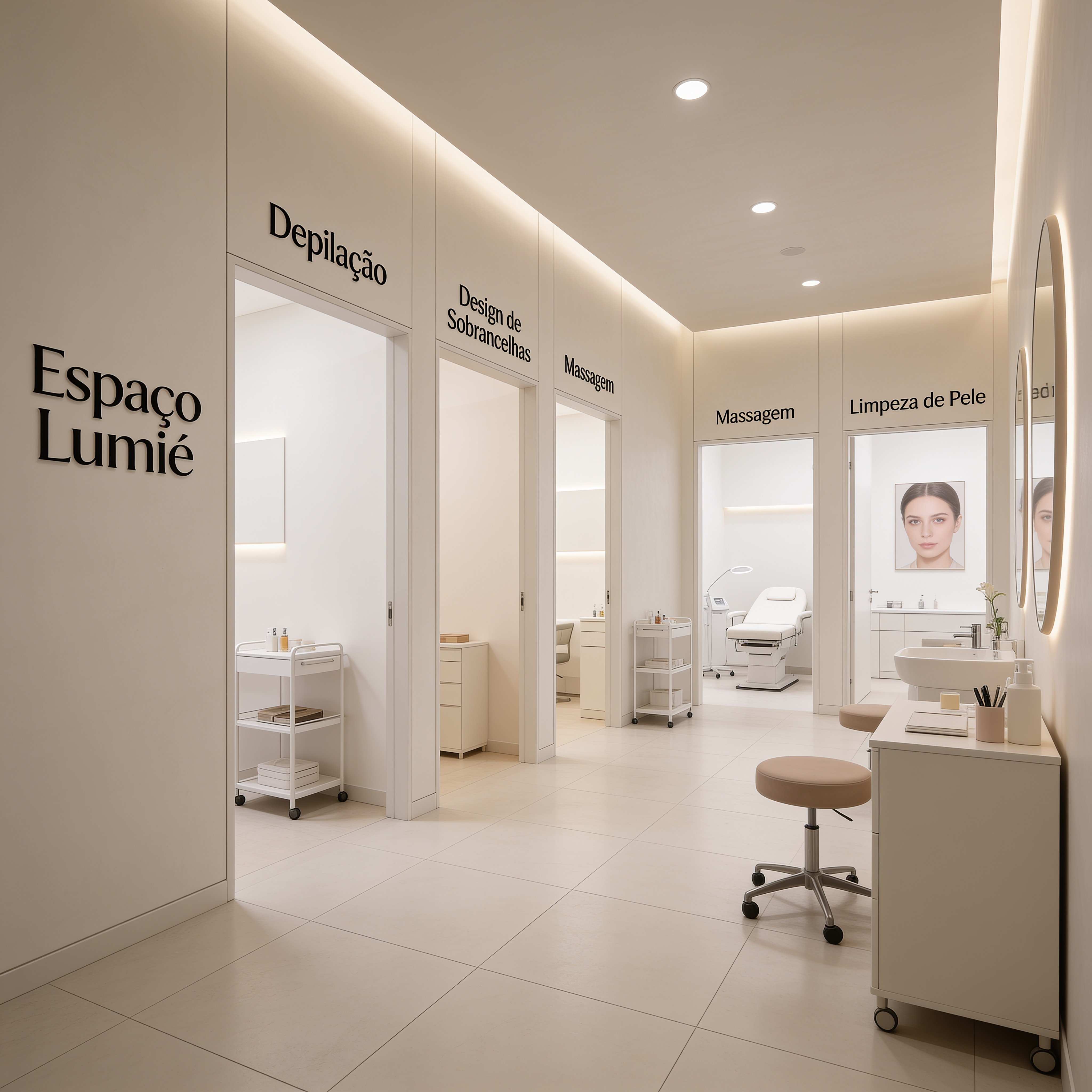 Interior da clínica Espaço Lumiè